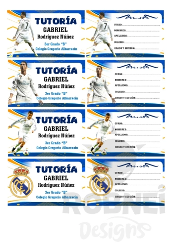 Ronaldo-Real-Madrid Etiqueta